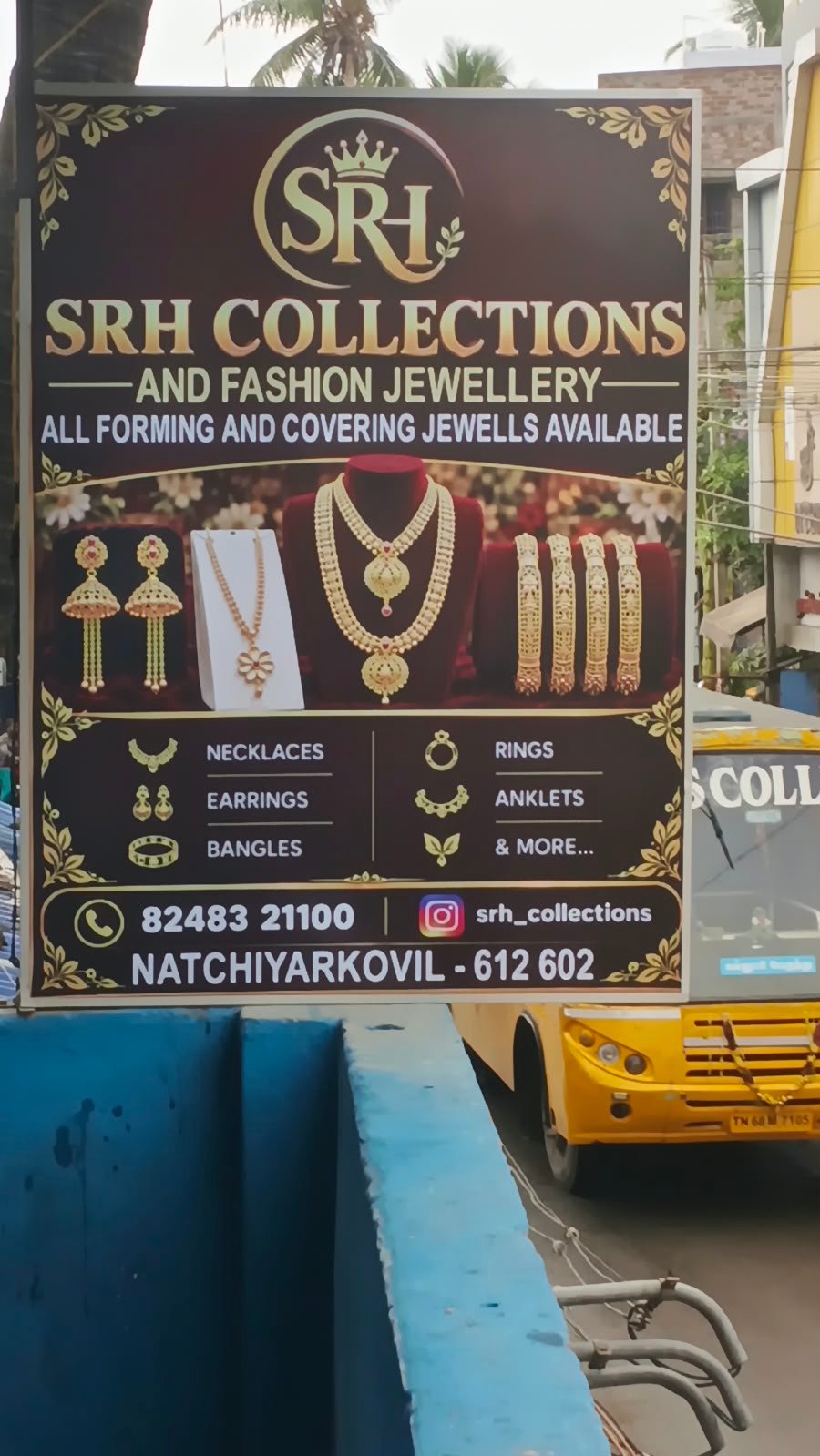 SRH Collections shop sign
